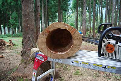 悪戦苦闘の末、なんとか穴があきました。