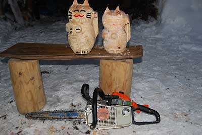 一回り小さい招き猫が完成しましたよ～。