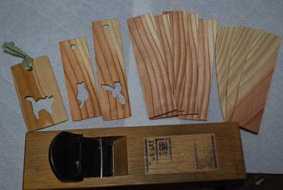 シオリ用の板は4mm厚で製材出来ました。