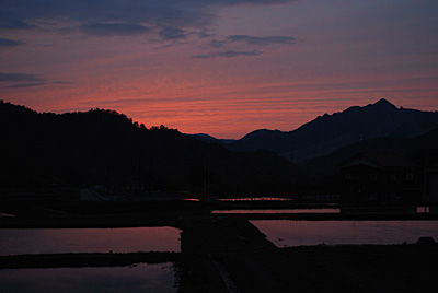 今日も夕焼けがきれいでした。