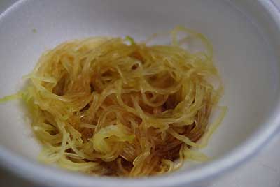 柚子醤油をかけてから子供たちに食べてもらいました。