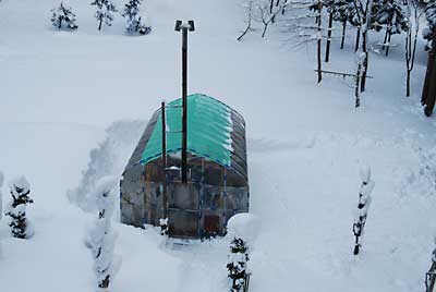 午後の３時ごろ除雪が完了しました。