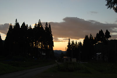 夕焼けもきれいでしたよ～♪