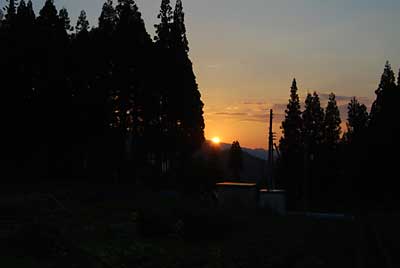 今日も夕焼けがきれいでした。
