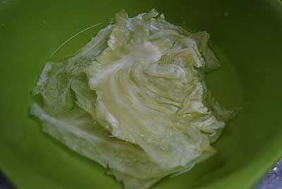 「３％の塩水に一晩漬け込むと美味しい。」