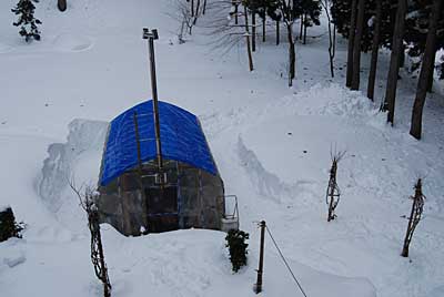  ３時間位かかって除雪完了しました。
