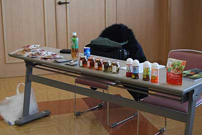 全国からの農産加工商品を持って来て下さいました。