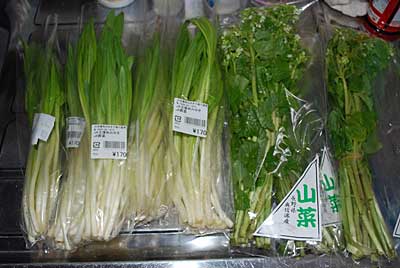 お礼用に行者ニンニクと花ワサビを買ってきました。