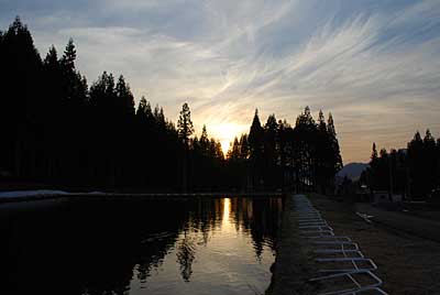 今日も夕陽がきれいでした。