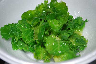 青々して甘みがあって、とっても美味しいです。