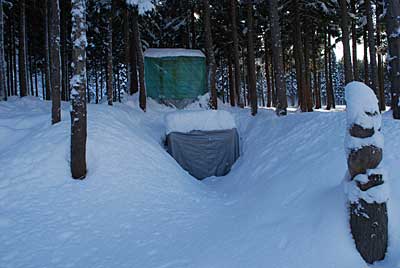 長期用雪室です。