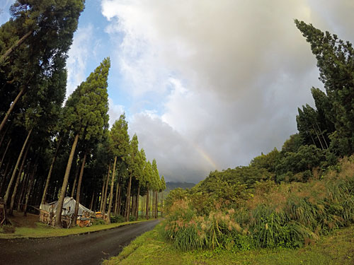 大源太山に虹が、かかりました。