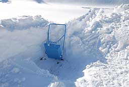 積雪は、110cmありました