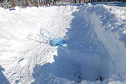 約1時間の除雪で、なんとか終了しました