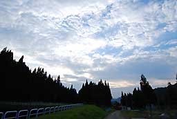 雲もきれい