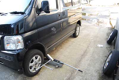 車のタイヤを交換しました。
