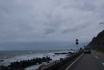 笹川流れは大荒れの天候でした。