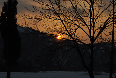 昨日の夕陽がきれいでしたよ！！