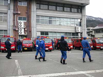 午前中新入団員と班長以上の幹部の訓練があり、参加してきました。