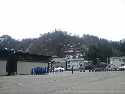 今年も始まりました消防が…。