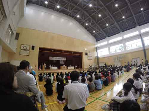 植樹祭が午後から開催されました。