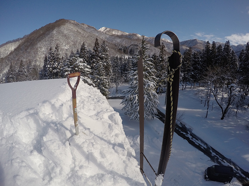 屋根からの雪景色は最高