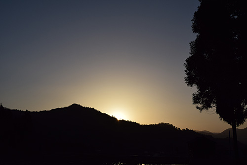 今日も夕日がきれいでした。