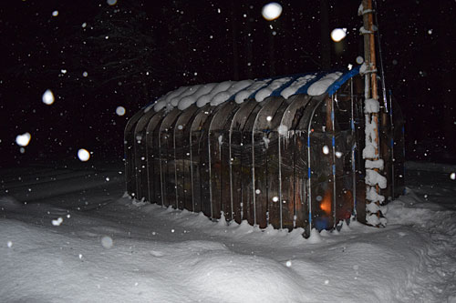 雪は３５ｃｍくらいになりました。
