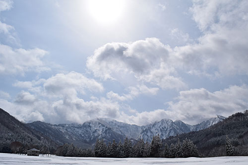 雪景色が最高にきれいです。