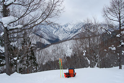 裏山の山頂に着く前に、残念ながら曇ってきてしまいました。